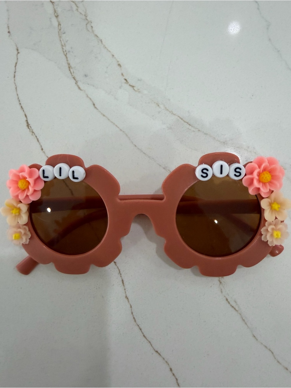 Kids Floral "Lil Sis" Sunglasses - Picture 1 of 2
